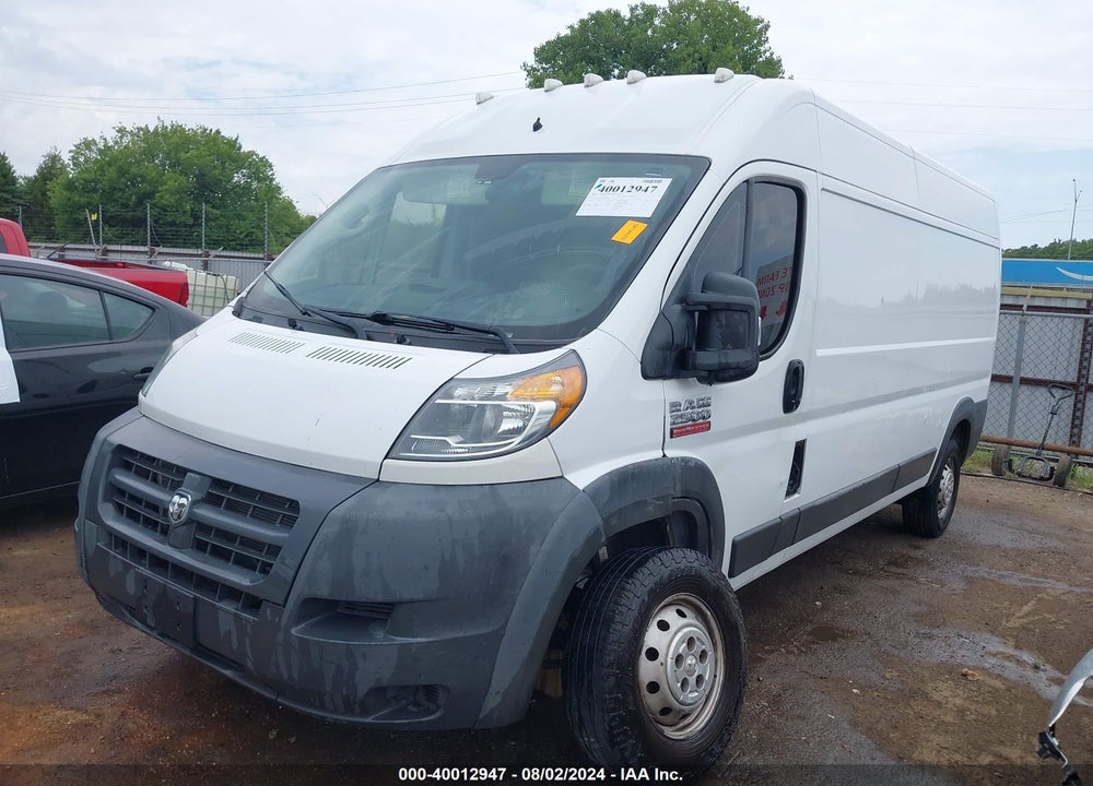 2017 RAM PROMASTER 2500 HIGH ROOF 159 WB VIN: 3C6TRVDG3HE548415