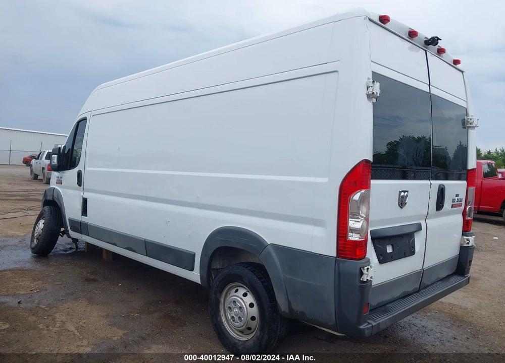 2017 RAM PROMASTER 2500 HIGH ROOF 159 WB VIN: 3C6TRVDG3HE548415
