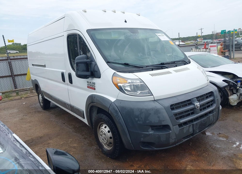 2017 RAM PROMASTER 2500 HIGH ROOF 159 WB VIN: 3C6TRVDG3HE548415
