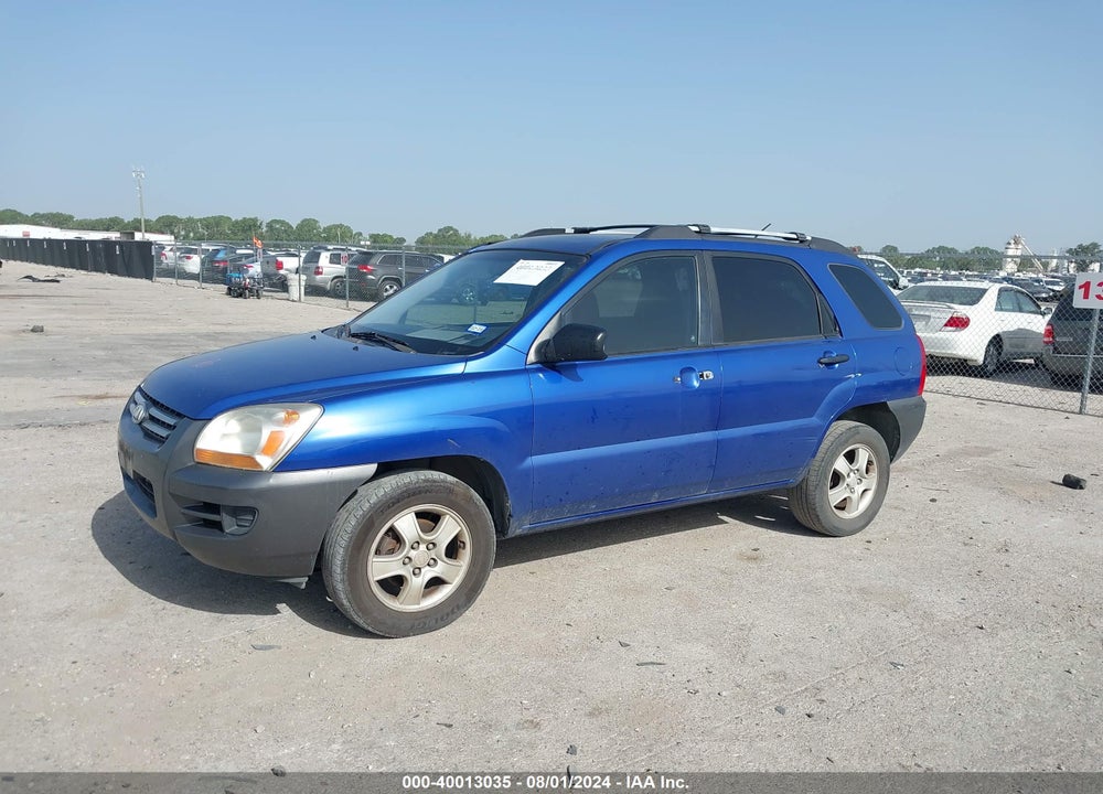 2008 KIA SPORTAGE LX VIN: KNDJF724187484095