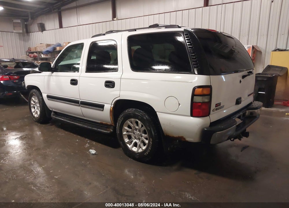 2005 CHEVROLET TAHOE LS VIN: 1GNEK13Z85R167488
