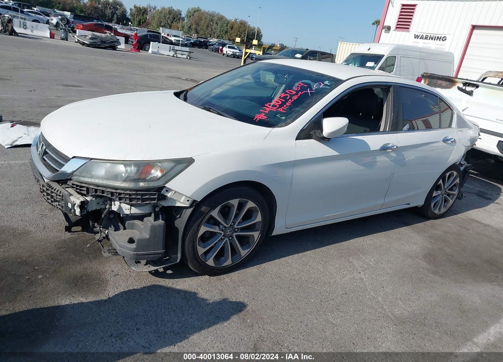 2014 HONDA ACCORD SPORT VIN: 1HGCR2F57EA185992