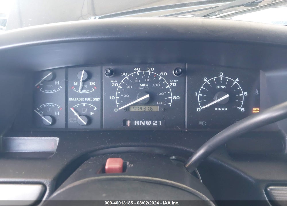 1992 FORD BRONCO U100 VIN: 1FMEU15H6NLA76158