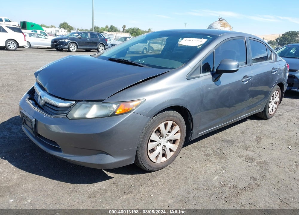 2012 HONDA CIVIC LX VIN: 2HGFB2F58CH573426