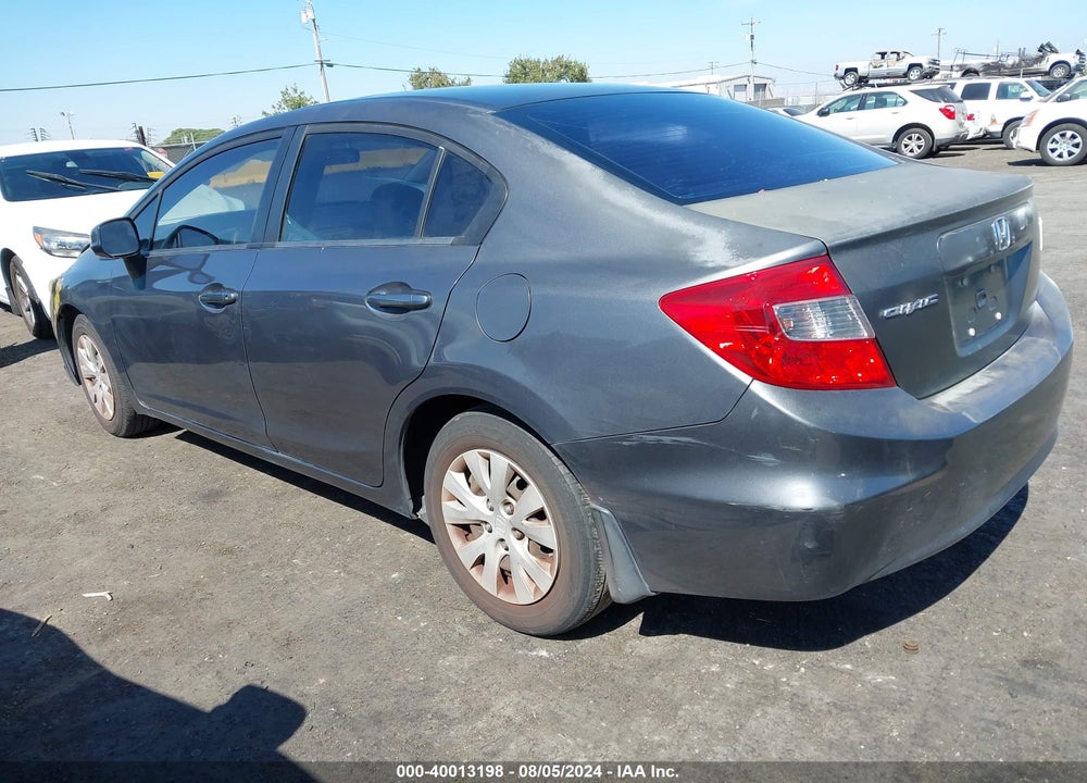 2012 HONDA CIVIC LX VIN: 2HGFB2F58CH573426