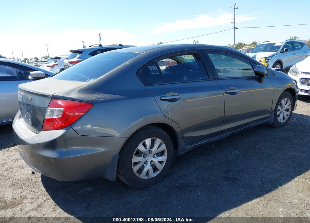 2012 HONDA CIVIC LX VIN: 2HGFB2F58CH573426