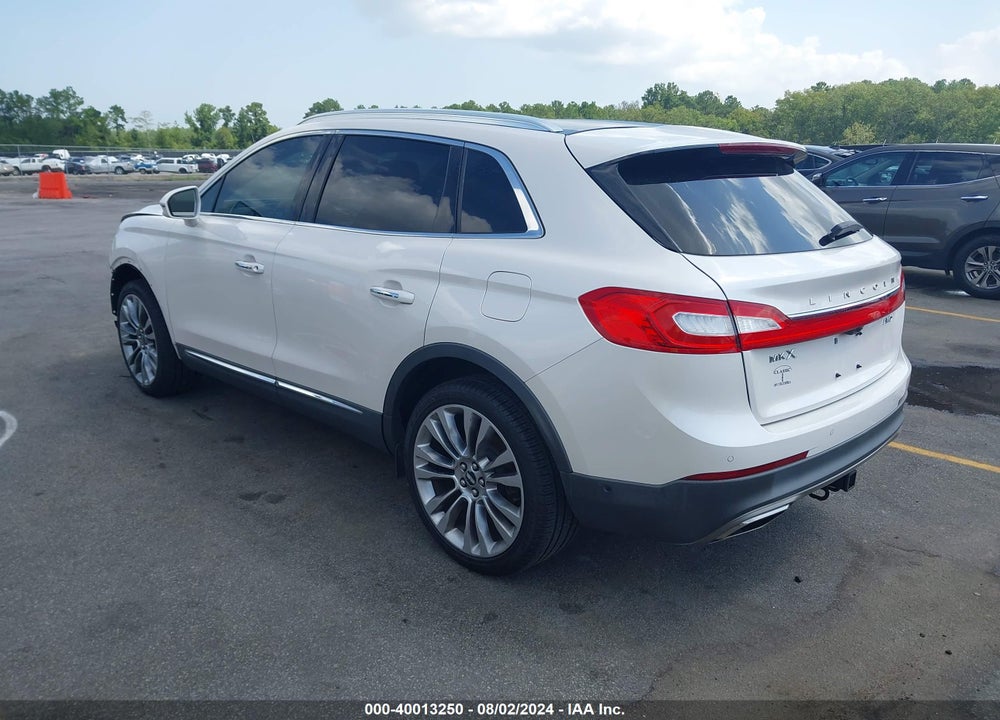2016 LINCOLN MKX RESERVE VIN: 2LMPJ8LR4GBL89576