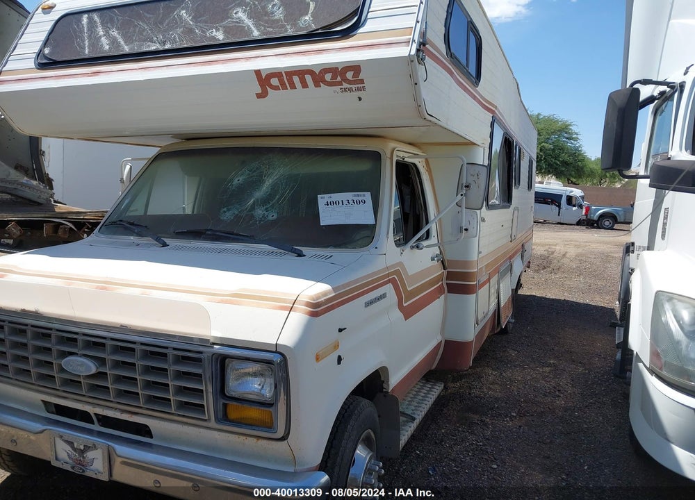 1984 FORD ECONOLINE E350 CUTAWAY VAN VIN: 1FDKE30L2DHB80817