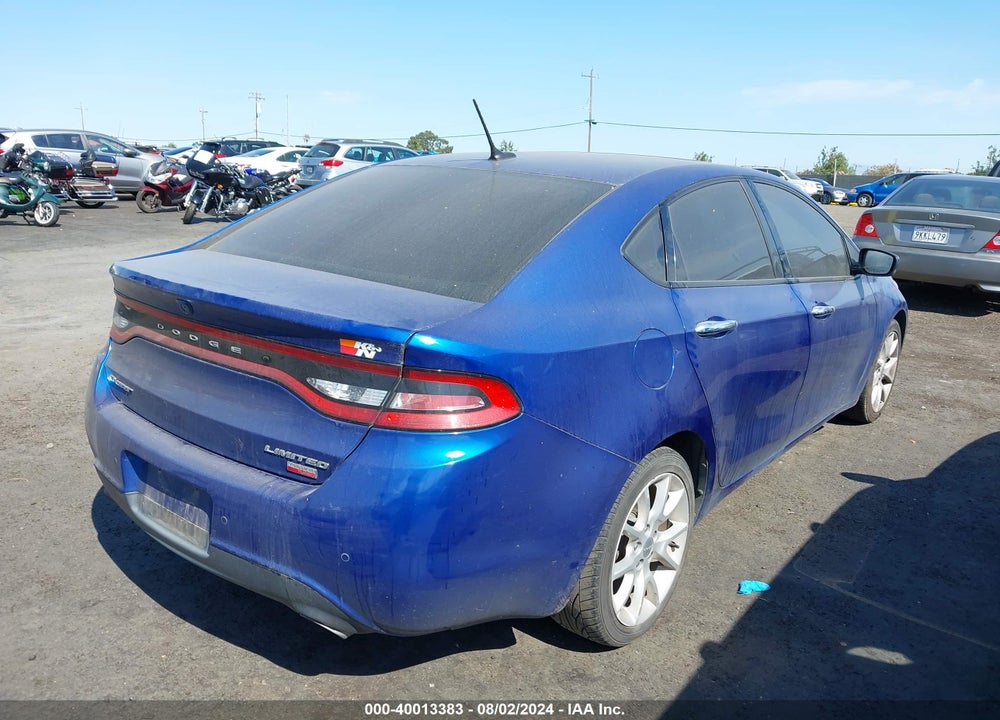 2013 DODGE DART LIMITED VIN: 1C3CDFCH1DD106790