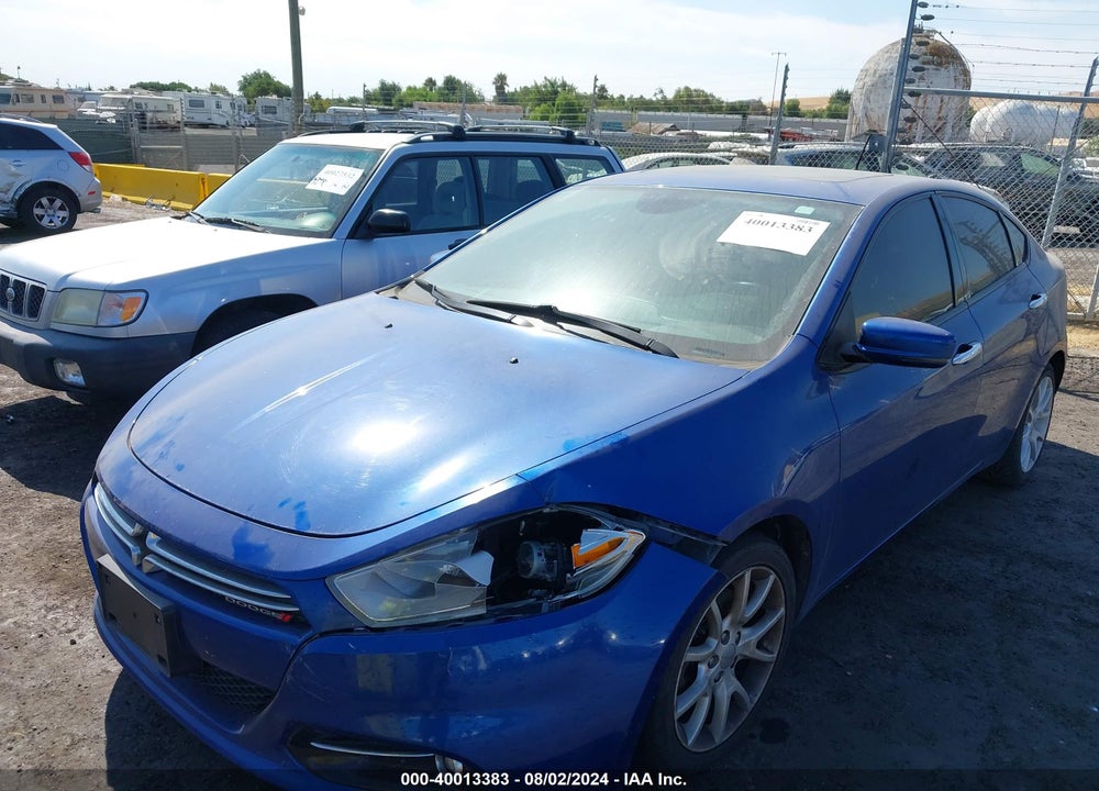 2013 DODGE DART LIMITED VIN: 1C3CDFCH1DD106790