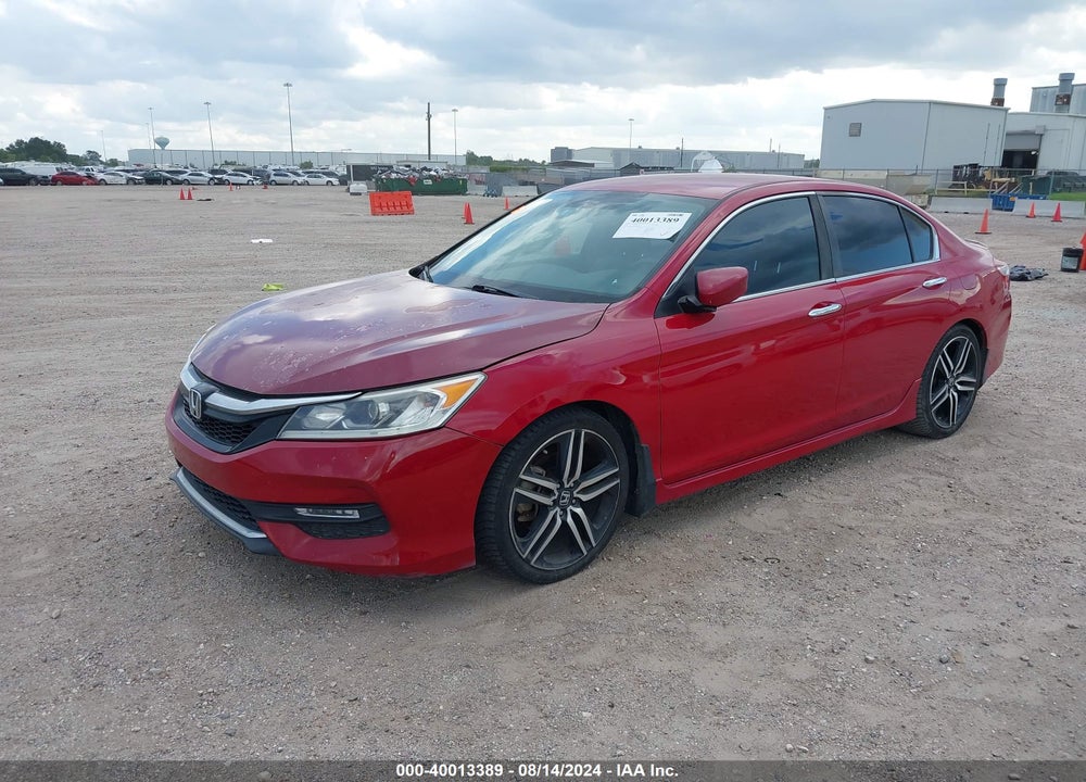 2016 HONDA ACCORD SPORT VIN: 1HGCR2F50GA102843