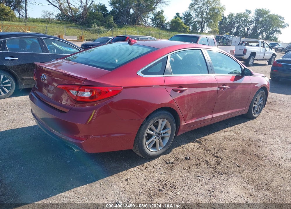 2016 HYUNDAI SONATA SE VIN: 5NPE24AF3GH352626