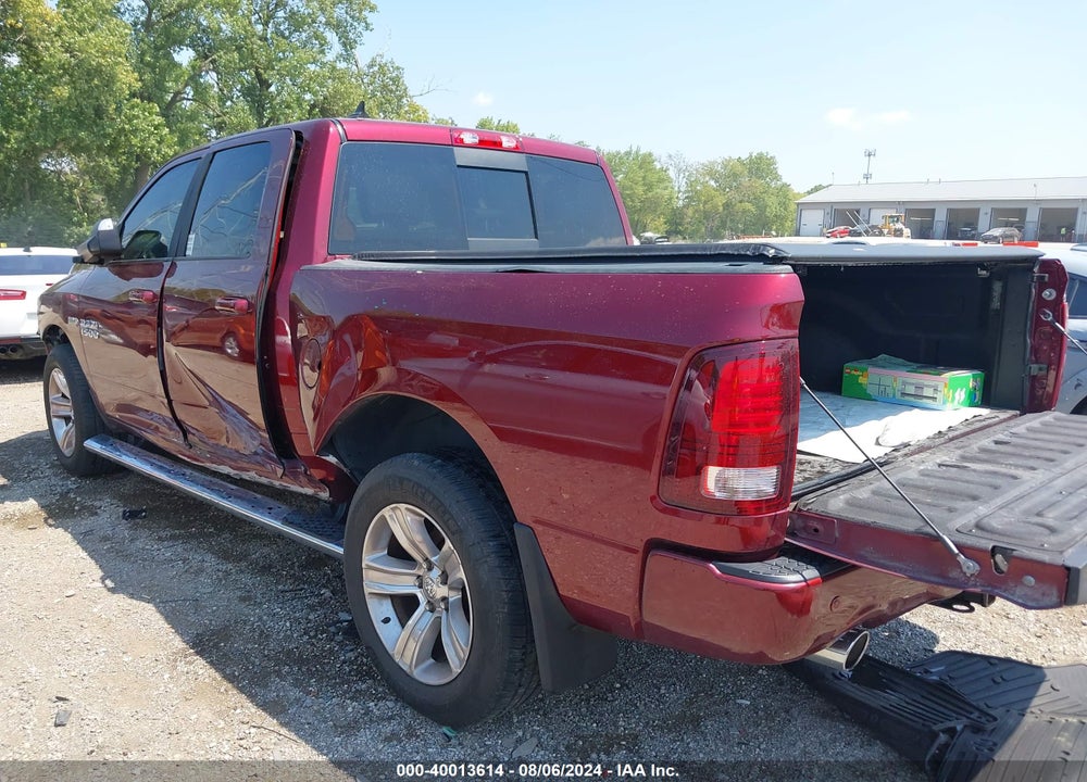 2017 RAM 1500 SPORT 4X4 5'7 BOX VIN: 1C6RR7MT3HS597047