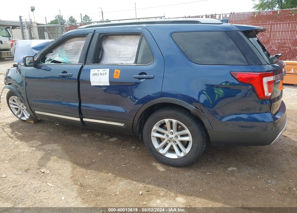 2016 FORD EXPLORER XLT VIN: 1FM5K7D87GGC40376