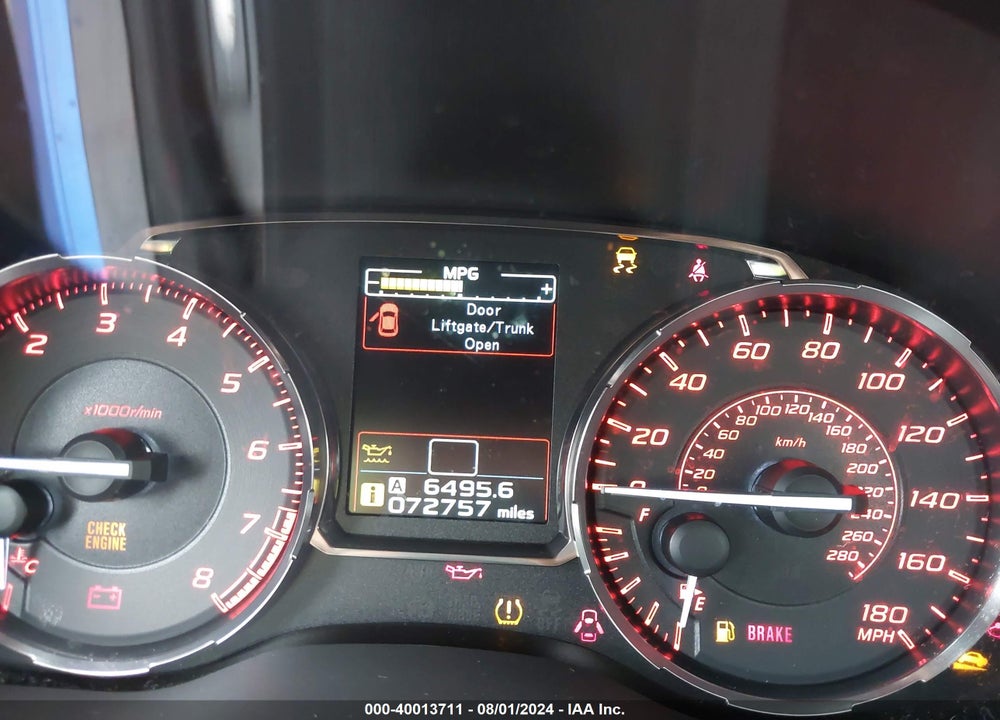 2015 SUBARU WRX VIN: JF1VA1A6XF9808250