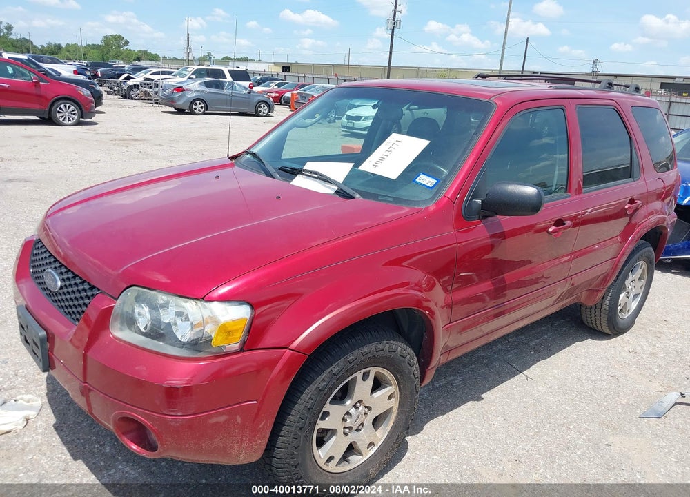 2005 FORD ESCAPE LIMITED VIN: 1FMCU04145KA90099