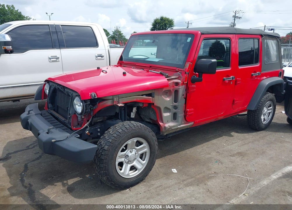 2017 JEEP WRANGLER UNLIMITED SPORT 4X4 VIN: 1C4BJWDG9HL537105