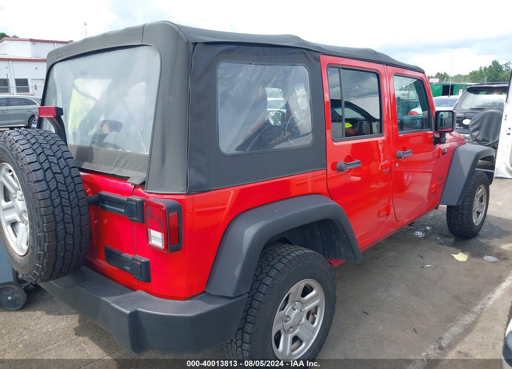 2017 JEEP WRANGLER UNLIMITED SPORT 4X4 VIN: 1C4BJWDG9HL537105