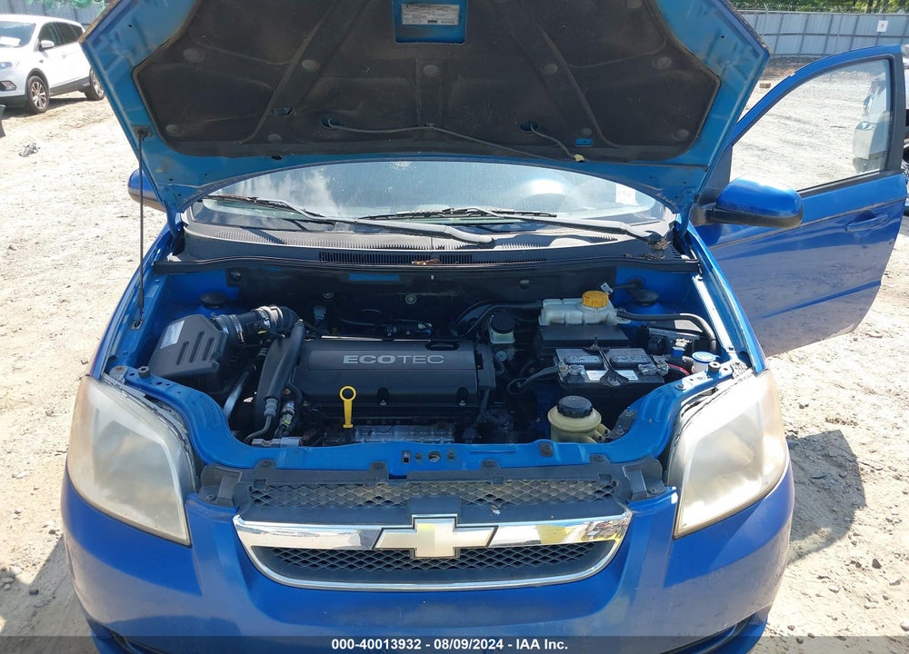 2009 CHEVROLET AVEO LT VIN: KL1TD56E99B622932