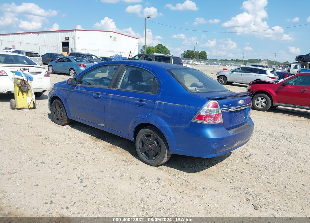 2009 CHEVROLET AVEO LT VIN: KL1TD56E99B622932