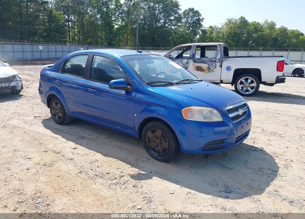 2009 CHEVROLET AVEO LT VIN: KL1TD56E99B622932