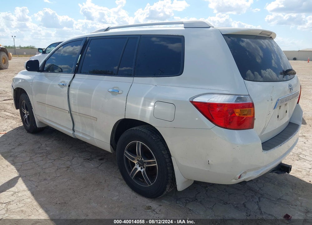 2008 TOYOTA HIGHLANDER LIMITED VIN: JTEDS42A782060801