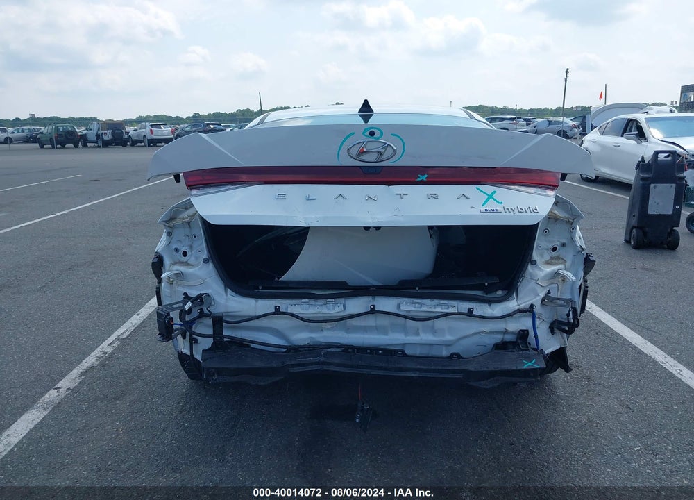 2021 HYUNDAI ELANTRA HYBRID BLUE VIN: KMHLM4AJXMU010626