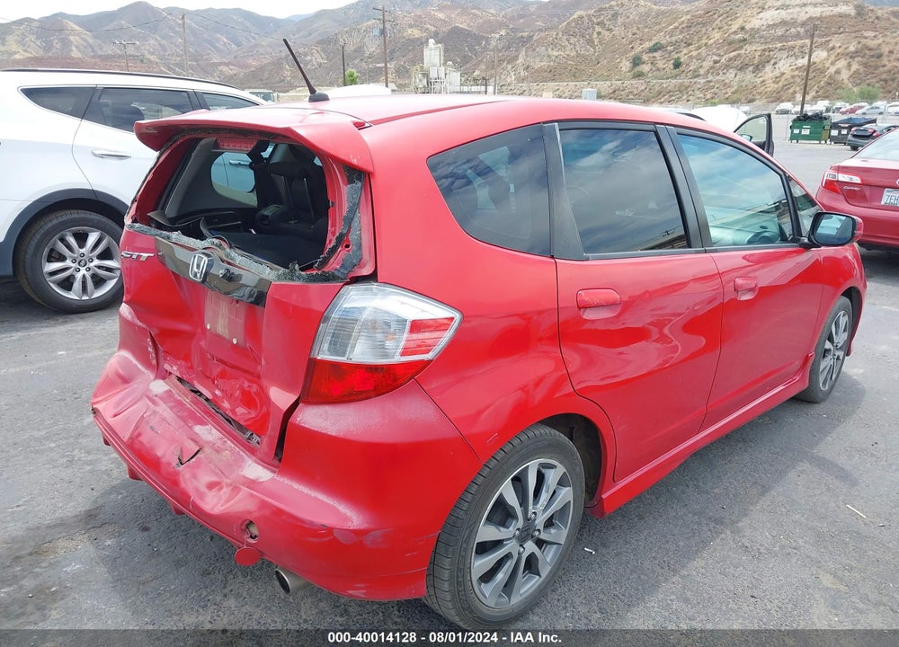 2012 HONDA FIT SPORT VIN: JHMGE8H54CC009672