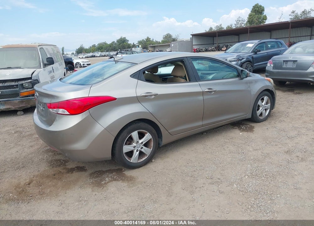 2013 HYUNDAI ELANTRA GLS VIN: 5NPDH4AE8DH358242
