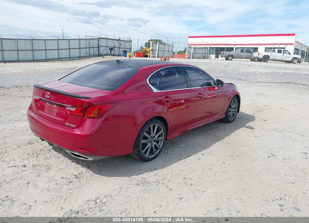 2013 LEXUS GS 350 VIN: JTHBE1BL4D5002297