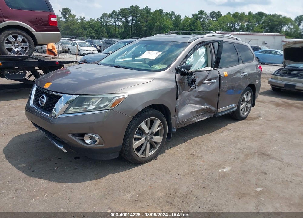 2014 NISSAN PATHFINDER PLATINUM VIN: 5N1AR2MN2EC706092