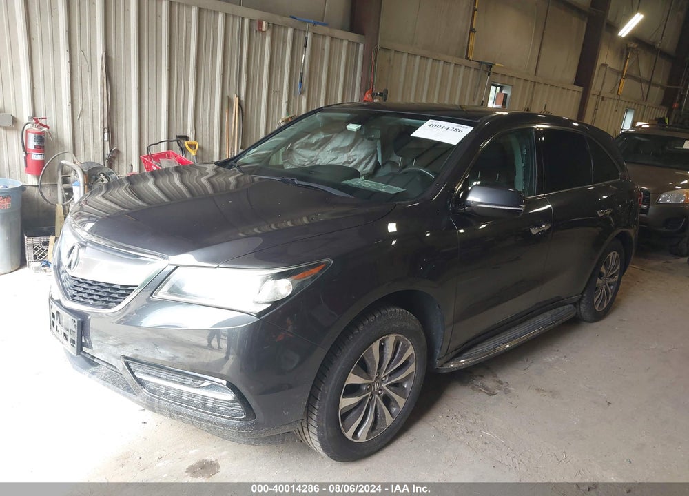 2014 ACURA MDX TECHNOLOGY PACKAGE VIN: 5FRYD4H42EB020487