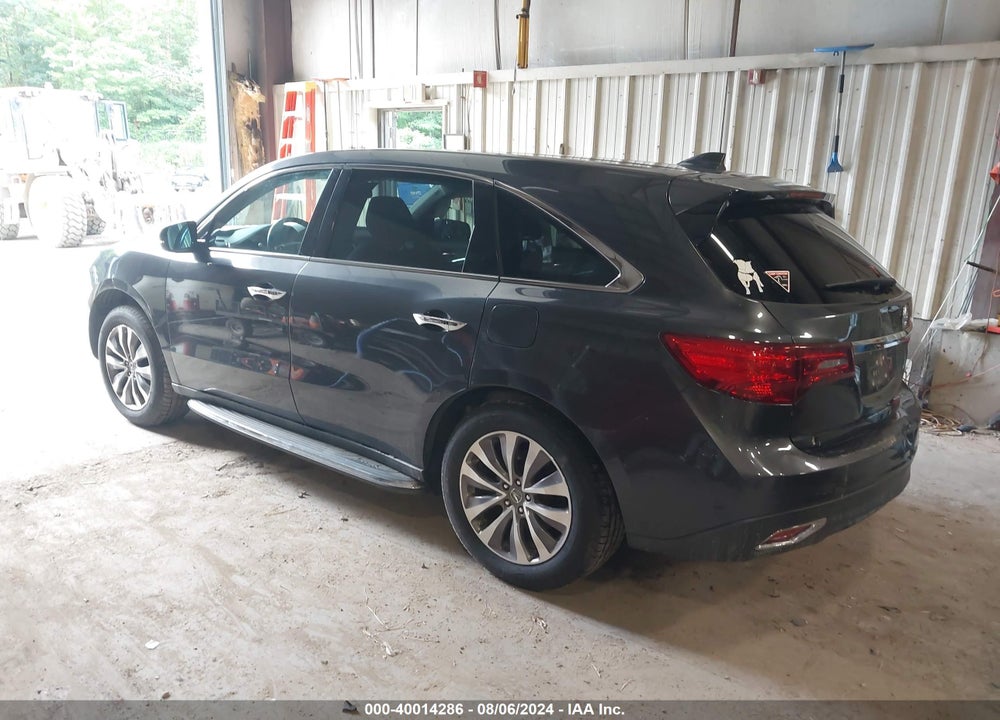 2014 ACURA MDX TECHNOLOGY PACKAGE VIN: 5FRYD4H42EB020487