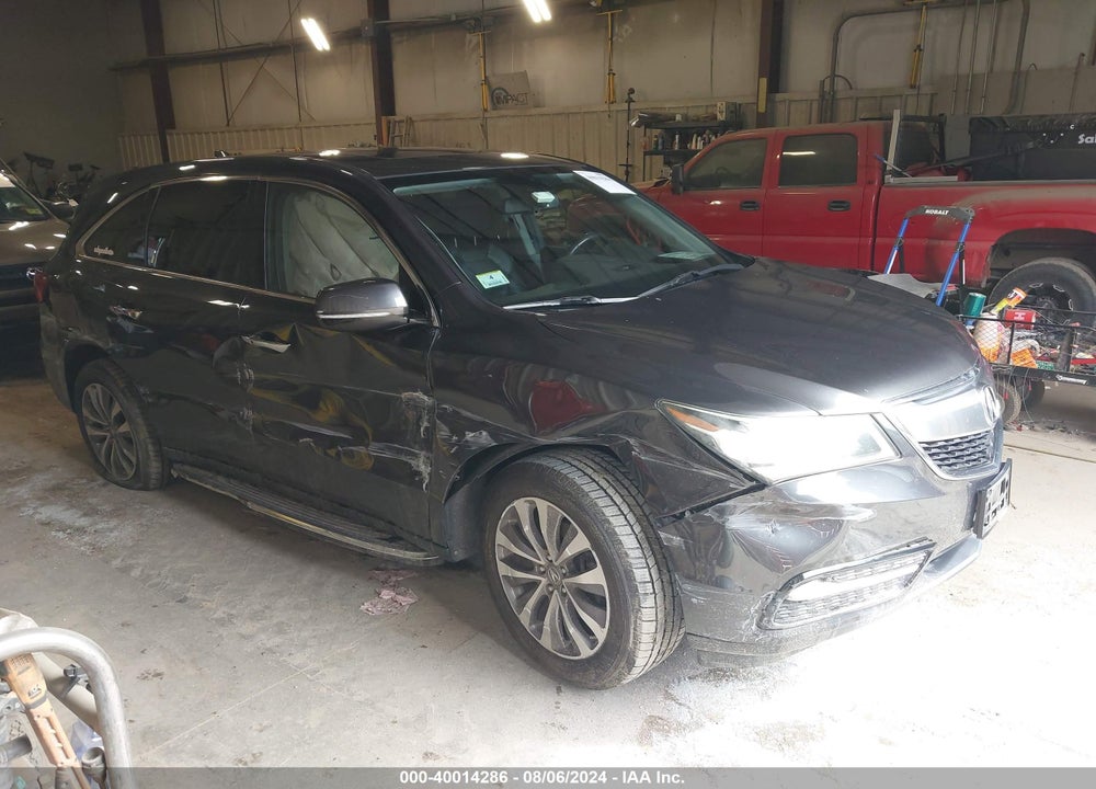 2014 ACURA MDX TECHNOLOGY PACKAGE VIN: 5FRYD4H42EB020487