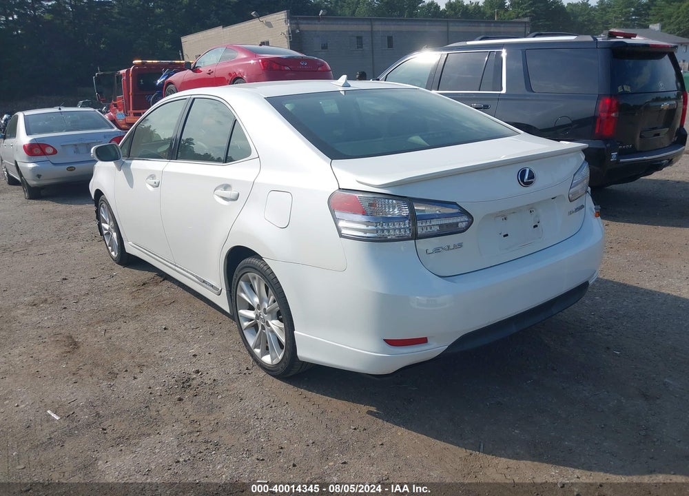 2010 LEXUS HS 250H VIN: JTHBB1BA1A2007087