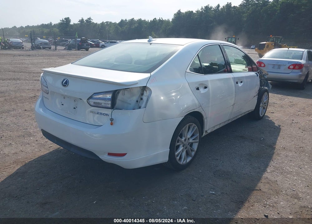 2010 LEXUS HS 250H VIN: JTHBB1BA1A2007087