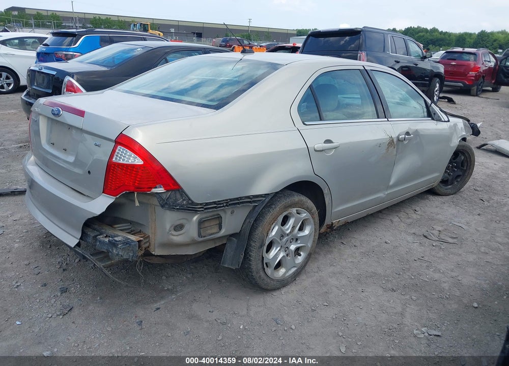 2010 FORD FUSION SE VIN: 3FAHP0HAXAR409349