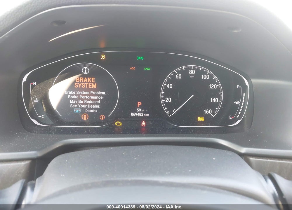 2019 HONDA ACCORD EX-L VIN: 1HGCV1F55KA068123
