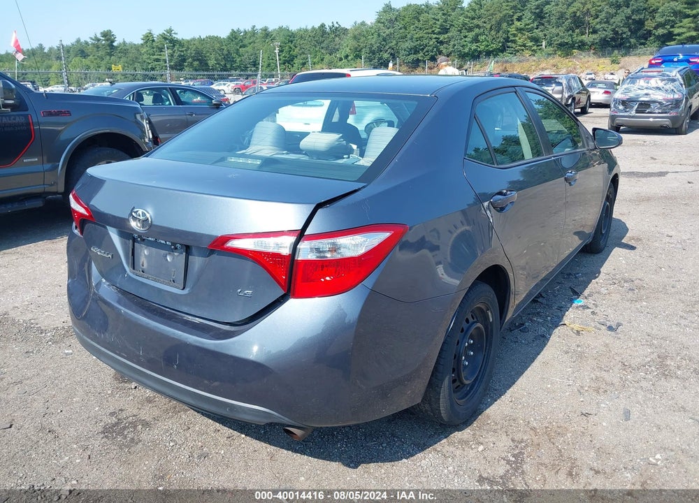 2014 TOYOTA COROLLA LE VIN: 5YFBURHE2EP116802