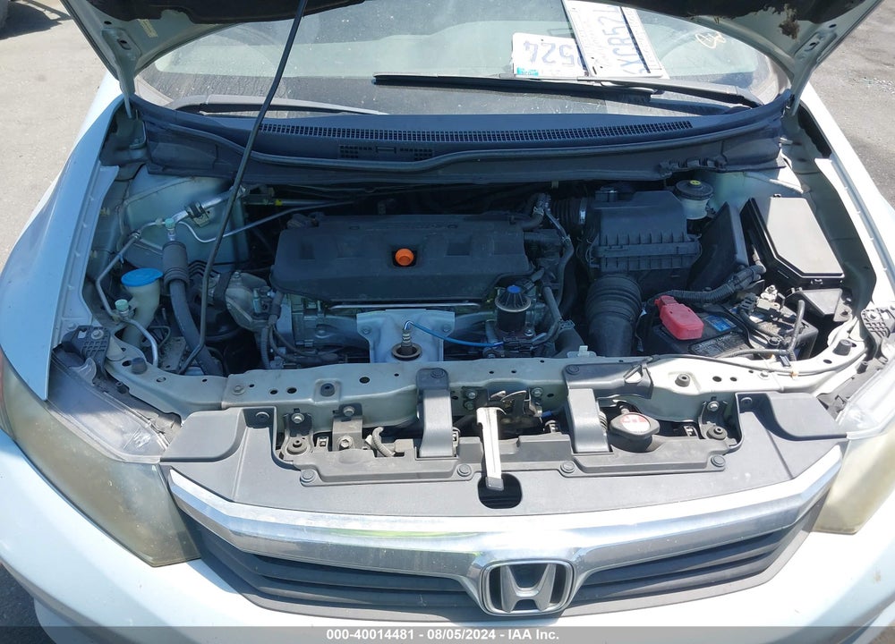 2012 HONDA CIVIC LX VIN: 19XFB2F51CE372705