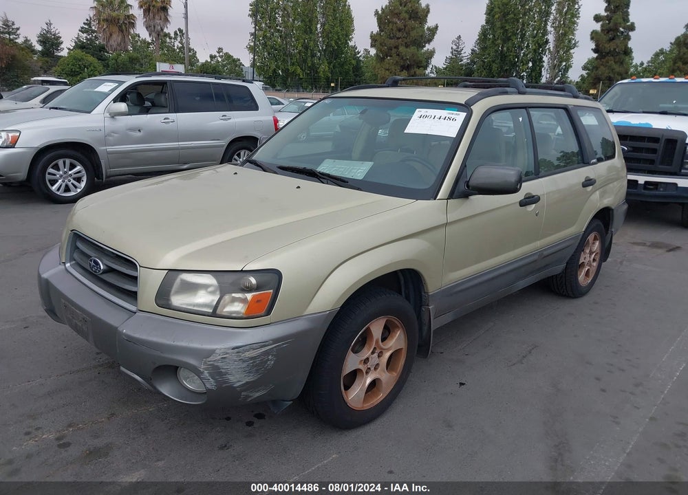 2003 SUBARU FORESTER XS VIN: JF1SG65673H742847