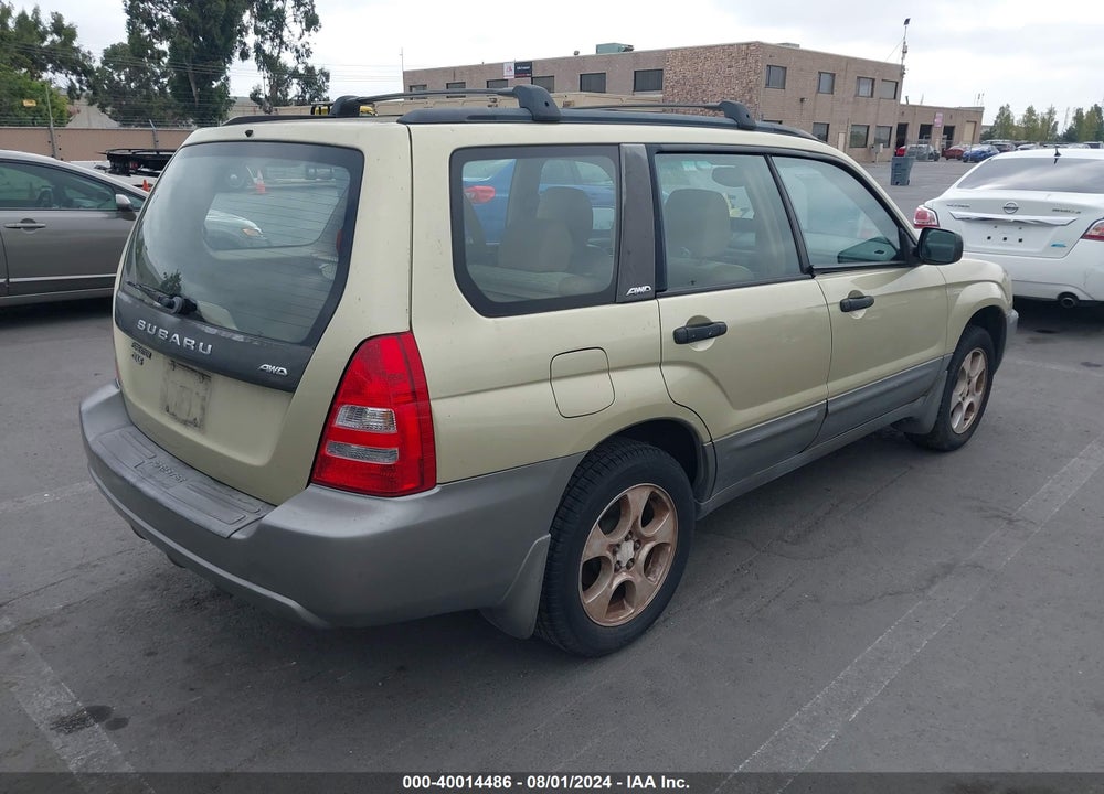 2003 SUBARU FORESTER XS VIN: JF1SG65673H742847