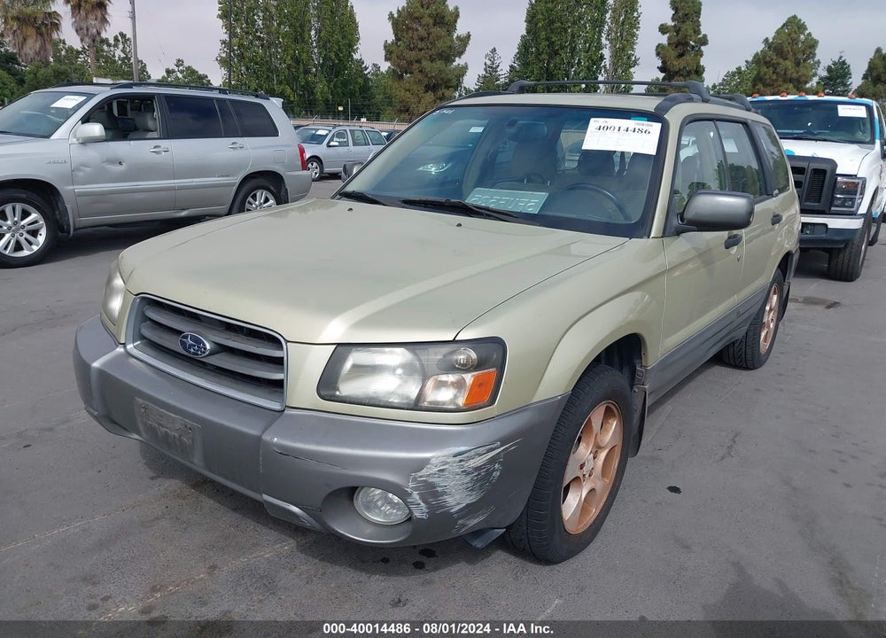 2003 SUBARU FORESTER XS VIN: JF1SG65673H742847