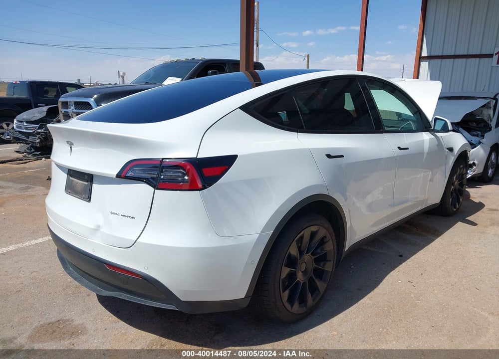 2021 TESLA MODEL Y VIN: 5YJYGDEEXMF186406