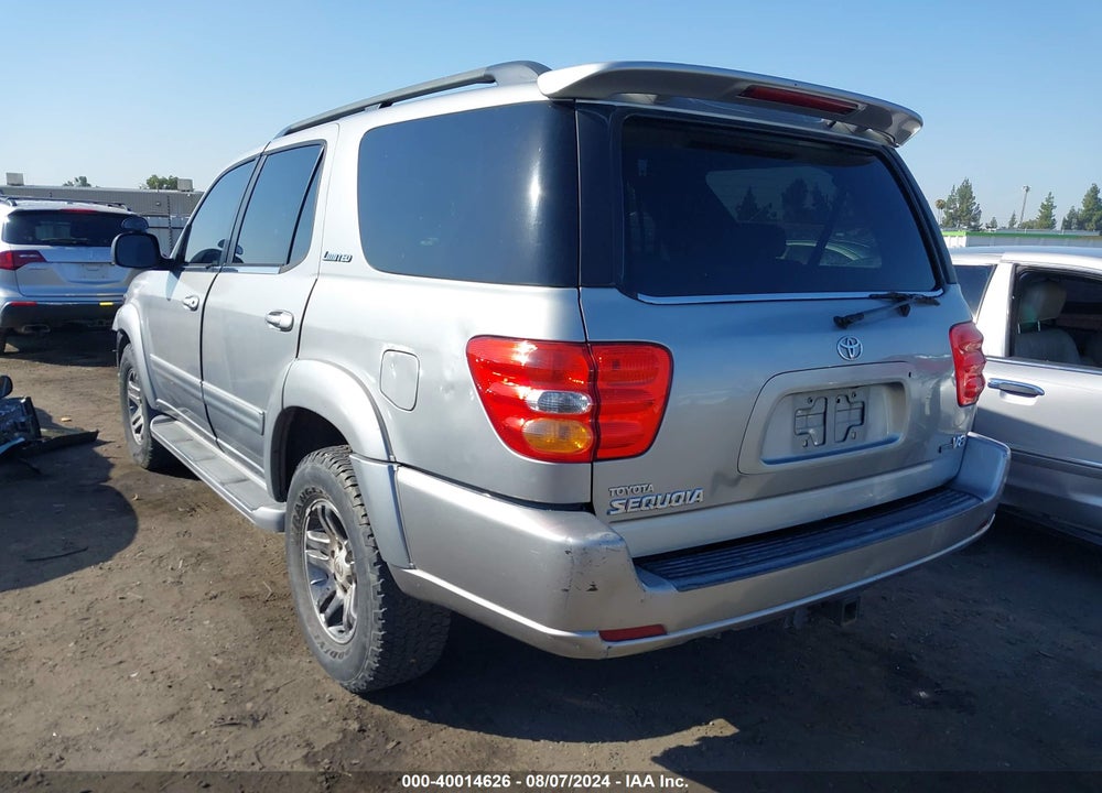 2003 TOYOTA SEQUOIA LIMITED V8 VIN: 5TDZT38A13S173248