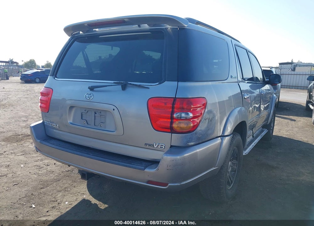 2003 TOYOTA SEQUOIA LIMITED V8 VIN: 5TDZT38A13S173248