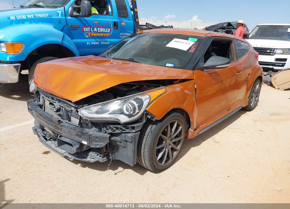 2016 HYUNDAI VELOSTER TURBO VIN: KMHTC6AE2GU301563