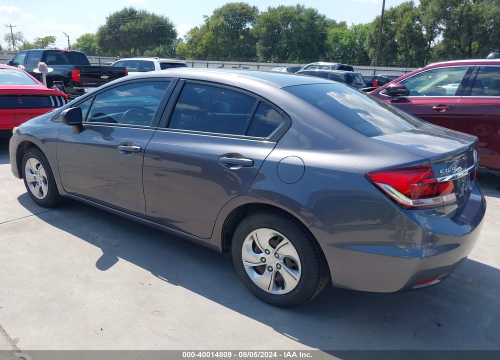 2014 HONDA CIVIC LX VIN: 19XFB2F52EE025418