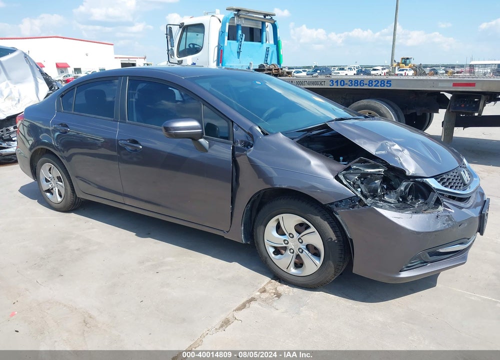 2014 HONDA CIVIC LX VIN: 19XFB2F52EE025418