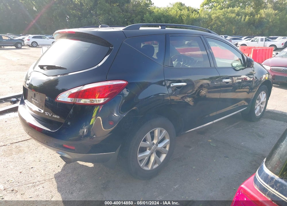 2011 NISSAN MURANO SV VIN: JN8AZ1MW4BW174897
